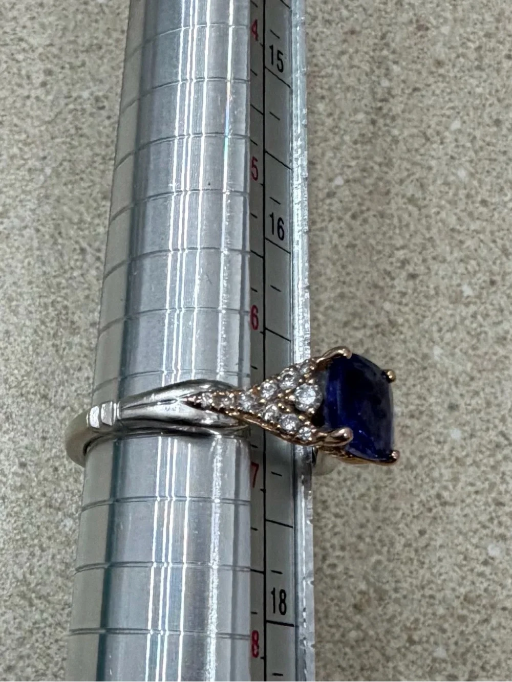 Special edition Little mermaid tanzanite and diamond ring
